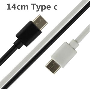 Cable USB tipo C corto de 14CM para Samsung S8 S10 S9 Plus Huawei P30 Pro TypeC, Cable USB de carga rápida para teléfono, Cable USB C para Xiaomi, Cable USBC