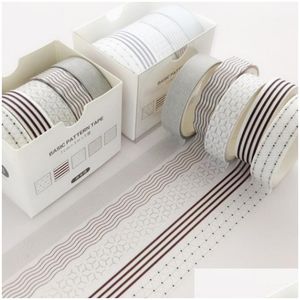 2016 Rubans Adhésifs Washi Tape Autocollants Décoratifs Masquage Japonais Pour Bricolage Artisanat Et Arts Scrapbooking Jk2008Xb Drop Delivery Office Sc Dhtqi