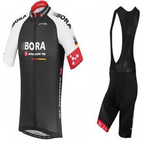 2016 Bora Argon 18 Pro Team Dosseldorf Cycling de manga corta Jersey Summer Cycling Wear ROPA Ciclismo Shorts Shorts 3D Gel Padt SI1101044