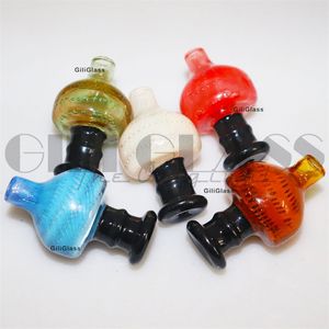 Carb Caps Pour narguilés Beracky US Color Glass Bubble Carb Cap UV Ball Beveled Edge Quartz Banger Nails Water Bongs Pipe Dab Rigs Terp Pearl Insert