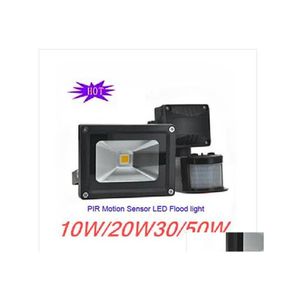 2016 Floodlights Pir Motion Sensor Led Flood Light Projector 10W 20W 30W 50W Bargain Price Drop Delivery Lights Lighting Outdoor Dhdft