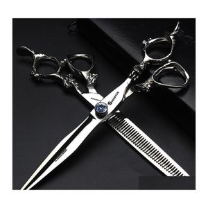 Professional 6.0-Inch Japanese Hairdressing Scissors Set - Barber Haircutting Shears, Stainless Steel, for Salon Use