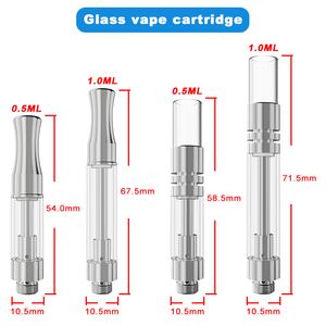 Cartucho de vidrio más caliente tanque vaporizador de aceite vape pen stylus atomizador de aceite 510 cartuchos de vidrio con punta de vidrio y punta de metal