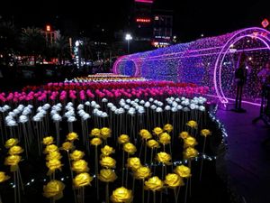 LED-lantaarnshow droomlichten LED rozen bloemen kleurrijke LED Outdoor vierkante landschapspark glinsterende vakantieverlichting 20 stks/partij