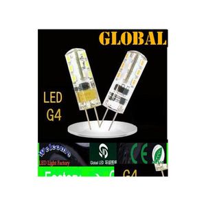 2016 Ampoules Led 5X G4 Blanc Chaud Bbs Lampe 3014 Smd 3W Dc 12V Remplacer 30W Halogène 360 Angle De Faisceau Lustre En Cristal Accessoires Drop Delive Dhfr7