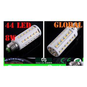 2016 Ampoules LED 8W 5050 Smd Bb 44 LEDs Maïs Bbs Lumière E27 E26 B22 E14 Lampe à la maison Blanc chaud et froid Éclairage intérieur Lumières de bureau Livraison directe Dhwkm