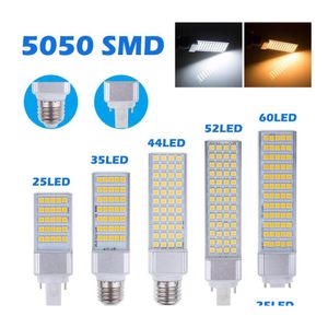 2016 ampoule LED X10 E27 G24 G23 Tal Plug lumières maïs Bb Smd 5050 lampe 180 degrés Ac 85265 V 6 W 7 W 9 W 10 W 12 W 14 W 15 W 64 LED livraison directe Dheno