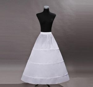 2016 Nuevo más barato A Line Enaguas Accesorios nupciales Una capa de tul Tamaño libre Enagua Enagua Blanco para vestidos de novia mo90