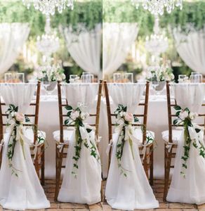 2016 New Designer Chair Sashes Wedding Accessory Cheap Wedding Supplies Wedding Decoration Ruffles Chiffon Chair Covers2327936