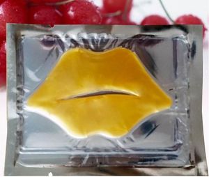 nueva actualización de las mujeres oro proteína de colágeno cristal hidratante película de labios para el invierno cristal colágeno máscara de labios 2000 unids dhl envío gratis