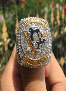 2016 Pittsburgh Penguins Crosby Cup Hockey Championship Ring Ring Men Souvenir Gift Wholesale 2019 Dropshipping7193207