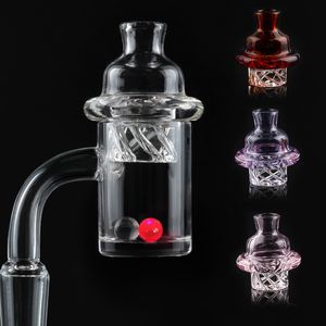 Nouveau clou de banger à quartz de 25 mm avec capuchon de carburateur rotatif et perle Ruby Terp femelle mâle 10 mm 14 mm 18 mm pour accessoire de fumée Dab Rig Bong