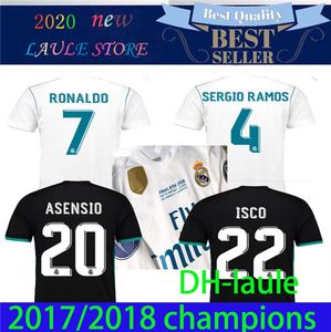 2017 2018 Real BENZEMA Camisetas de fútbol 17 18 BALE MODRIC Camisetas de fútbol retro Vintage ISCO Maillot SERGIO RAMOS RONALDO Madrids Camiseta
