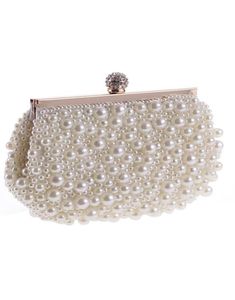 2017 Bolsos nupciales de perlas de cristal baratos con cadena para mujer, bolso de fiesta de noche de boda, bolsos de hombro, bolsos de embrague CPA9601902986