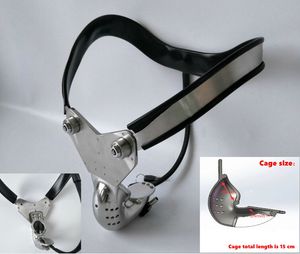Dispositifs de chasteté masculins chauds, ceinture en acier inoxydable modèle T, ceinture de taille à courbe réglable avec Cage à coq, jouets sexuels BDSM pour hommes, 2022