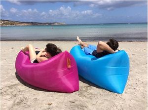 2017 Multicolore Rapide Gonflable Camping Canapé Portable Extérieur Étanche Polyeste Canapé Chaise De Plage Canapé Paresseux Lits Randonnée Sac De Couchage