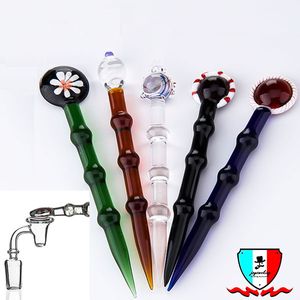 Dabber en verre avec 5 styles de crayon en verre, tampon d'huile pour tuyau en pierre de santé pour conduite d'eau