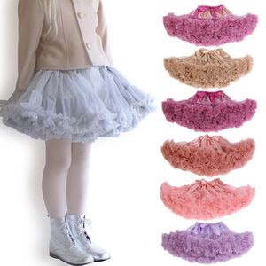 Baby Girls Tutu Skirt Ballerina Pettiskirt Fluffy Children Girls Ballet Skirts Party Dance Princess Girl Tulle Miniskirt Kids Girl Skirts