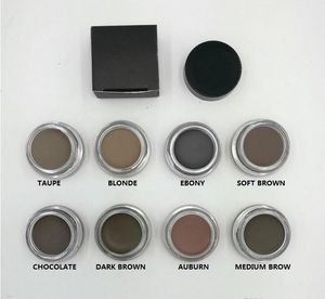 Renforceurs de pommade à sourcils maquillage imperméable crème pour sourcils 8 couleurs avec emballage de vente au détail