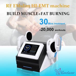 2 o 4 asas RF EMslim HIEMT máquina moldeadora de cuerpo Tesla EMS estimulación muscular electromagnética equipo de belleza para quemar grasa