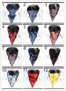 2017 Paisley Floral Spot mens 100% Soie Ascot Cravat, Casual business Foulards Écharpe Cravates Tissé Parti Ascot FB cravate 5pcs / lot # 4031