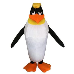 2018 Venta de fábrica con descuento Traje de mascota de pingüino bebé Tamaño adulto Animal antártico Traje de pantera negra Traje de carnaval Mascotte Mascota