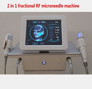 Équipement de beauté du visage 2 en 1 machine à micro-aiguille fractionnée rf avec marteau à froid anti-acné rétrécissement des pores outils de soins de la peau du visage dissolvant de vergetures CE