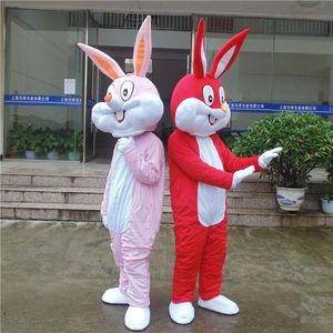 2018 vente d'usine chaud adulte personnalisé lapin lapin mascotte costumes déguisement cadeau pour l'anniversaire de l'enfant de bonne qualité