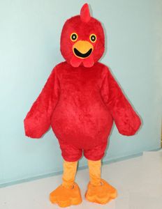 Costume de poule de costume de mascotte de poulet de couleur rouge de la vente 2018 chaude pour des adultes à porter pour la vente
