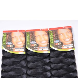 anekalon Ombre Tressage cheveux synthétiques Crochet tresses torsion 82 pouces 168 grammes Ombre deux tons Jumbo tresse extensions de cheveux plus de couleurs