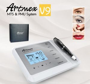 2020 Nieuwe Collectie Artmex V9 Digitale 5 In 1 Permanente Make-Up Tattoo Machine Eyeline Lippen Rotary Pen Mts Pmu huidverzorging Derma Pen