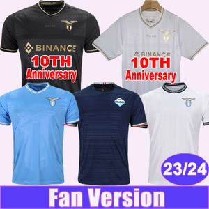 2023 Lazio Camisetas de fútbol para hombre 10mo aniversario 23 24 INMÓVIL SERGEJ LUIS ALBERTO MARUSIC LAZZARI ZACCAGNI F. ANDERSON Local Visitante Tercera camiseta de fútbol