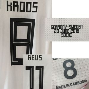 American College Football Wear Match Worn Player Issue Kroos maillot Reus Muller avec jeu MatchDetail Football Patch Badge