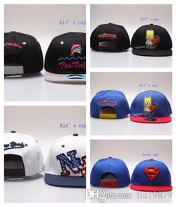 2019 Style de dibujos animados de marca NY NY Pink Dolphin Kids Snapback Baseball Caps Baby Girl Boy Snapback Hats Chapeu Casquette Bone Gorras3167225