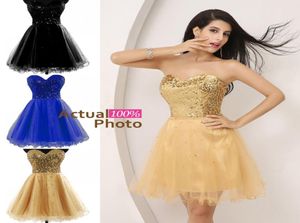 2019 vestidos cortos baratos para lentejuelas de baile de graduación tule una línea de vestidos con cuentas de babado. Vestido formal en stock sd0321275530