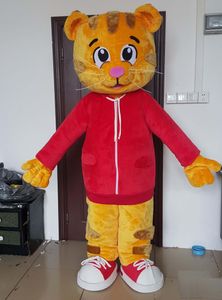 2024 Vente d'usine de réduction adulte Daniel Tiger Mascot Costume for Children's Party