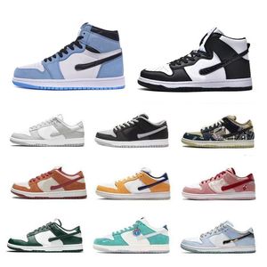 Chaussures de sport hommes femmes Panda blanc noir brouillard planche à neige chaussures à lacets chaussures plates classique bas haut haut chaussures de course printemps couple automne mode décontracté 36-45