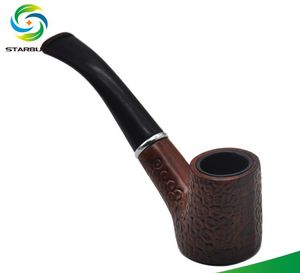 Pipe Classic Wood Pipe Wave Xiangyun Mango Largo Boquilla Plana Modelado Tabaco Herramienta