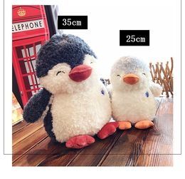 2019 nuevos pingüinos juguetes de peluche para bebés 25 cm 35 cm Cuddly Comforting Stuffed Doll Penguin Baby Companion Sleeping Plush Dolls Toys Novedad 1 pieza