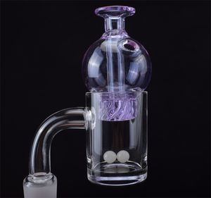 2021 New Quartz Banger Nail avec Spinning Bubble Carb Cap et Terp Pearl 10mm 14mm 18mm Joint 45/90 Degrés Pour Bongs En Verre