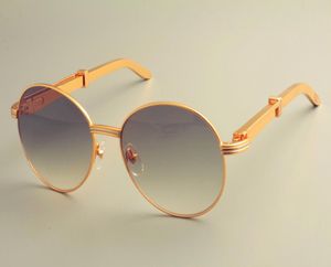 2019 nouvelles lunettes de soleil à monture ronde 19900692 lunettes rétro mode pare-soleil en acier inoxydable temple en métal lunettes de soleil 2333679
