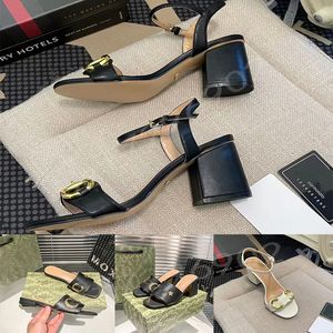 Designer européen talons hauts chaussures de style sandales pour femmes pantoufles habillées importées en cuir véritable femme a étiquette femme caoutchouc mode 2023 nouvelle qualité-bonne