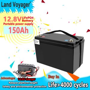 Land Voyager 12.8V 150Ah LiFePO4 batterie 12V150Ah intégrée 100A BMS stockage d'énergie de voiture portable en plein air de qualité A