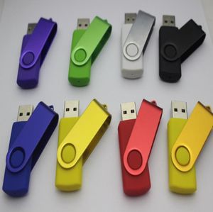 Promotion 2019 Pendrive 64 Go 128 Go 256 Go Mix pour USB Flash Drive Gift U Disk Rotation Style Memory Stick avec FedEx6714174