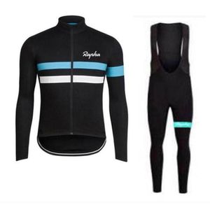 2019 RAPHA SIDI équipe cyclisme manches longues jersey bavoir pantalon ensembles hommes séchage rapide ropa ciclismo VTT vêtements de course uumall5004427