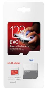 2019 Vendre Orange Evo Red EVO plus classe 10 256 Go 64 Go 32 Go 128 Go Card Flash TF Carte mémoire C10 Adapter Pro Plus Classe 10 956404928