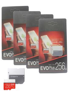 2019 Le dernier plus 256 Go 128 Go 64 Go Carte Memory Card Class 10 Flash avec adaptateur SD DHL 1 jour Dispatch Ship9121820