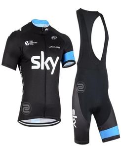 2020 2015 Sky Pro Team Black S030 SLIME COLLEVE COLD CYCLING SUMMER CYCLING USE ROPA CICLISMO BIB BORS 3D GEL PAD SET TAILLE X9698008