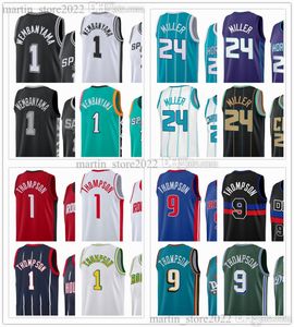 2023 Draft Pick Basketball Jerseys 1 Victor Wembanyama 24 Brandon Miller 1 Amen Thompson 9 Ausar Thompson Hommes Femmes Enfants Jeunesse