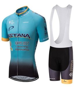 2020 Astana Pro Team Summer Pro Sporting Racing Uci World Tour Ciclismo Jersey 9d Pad Bike Shorts Set Ropa Ciclismo Bicicleta Wear6815970